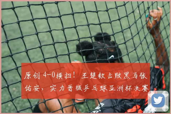 原创 4-0横扫!王楚钦击败黑马张佑安,实力晋级乒乓球亚洲杯决赛